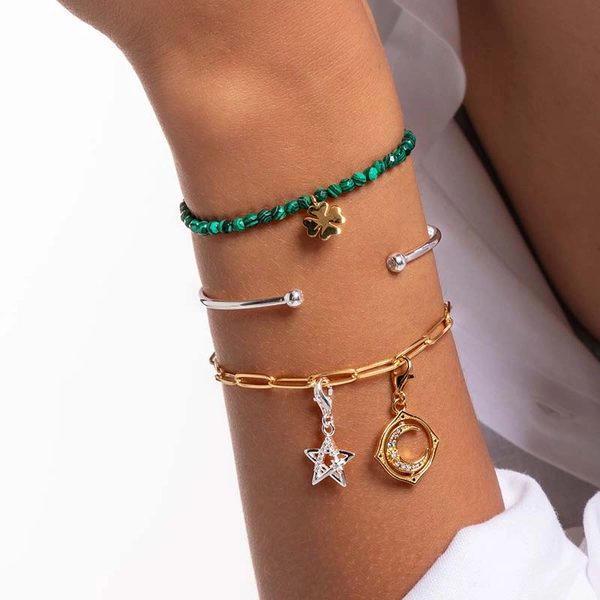 Charm-Anhänger Stern mit Steinen Silber von Thomas Sabo, Schneller Versand - Nordicspectra.de