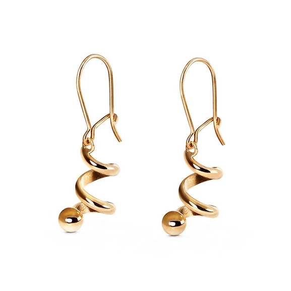 Spin On Earrings Krok Gold  - Nordic Spectra - Suuri valikoima & ilmainen lahjapaketointi - Nordicspectra.fi