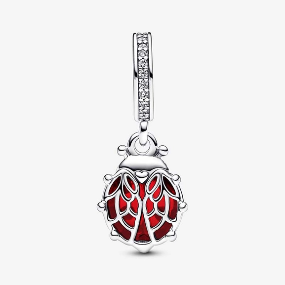 Red Ladybird Dangle Charm - PANDORA - Suuri valikoima & ilmainen lahjapaketointi - Nordicspectra.fi