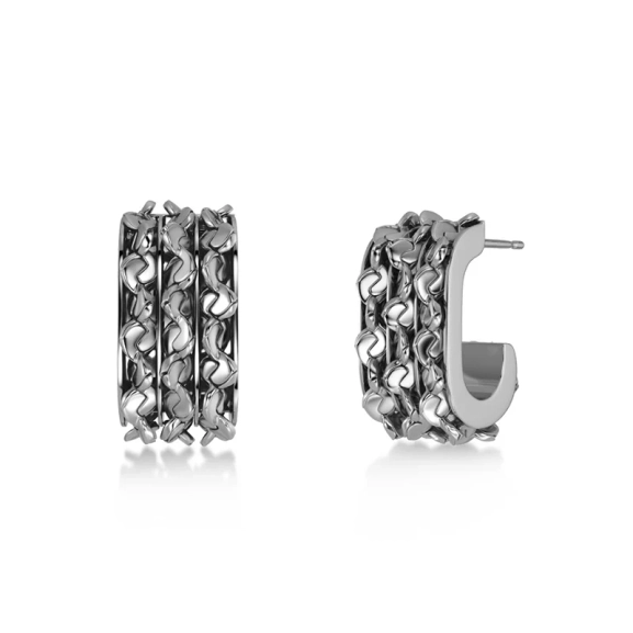 Örhängen i polerat rostfritt stål från Edblad