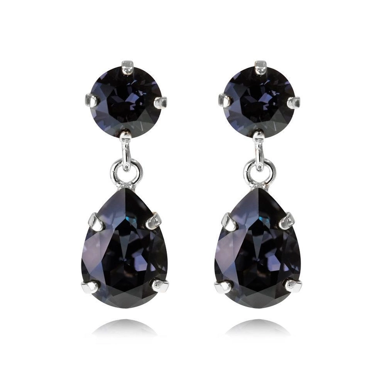Mini Drop Earrings Rhodium Graphite - Caroline Svedbom - Snabb frakt & paketinslagning - Nordicspectra.se