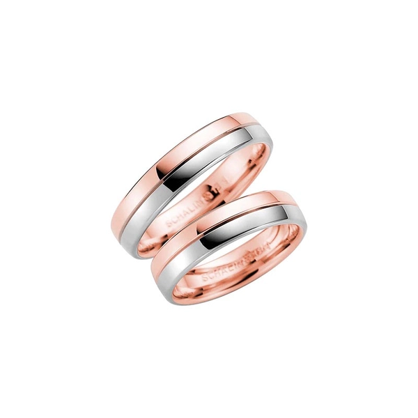 258-5 Roséguld/Vitguld - Vigsel- & förlovningsringar - Schalins - Fri storleksändring* - Nordic Spectra