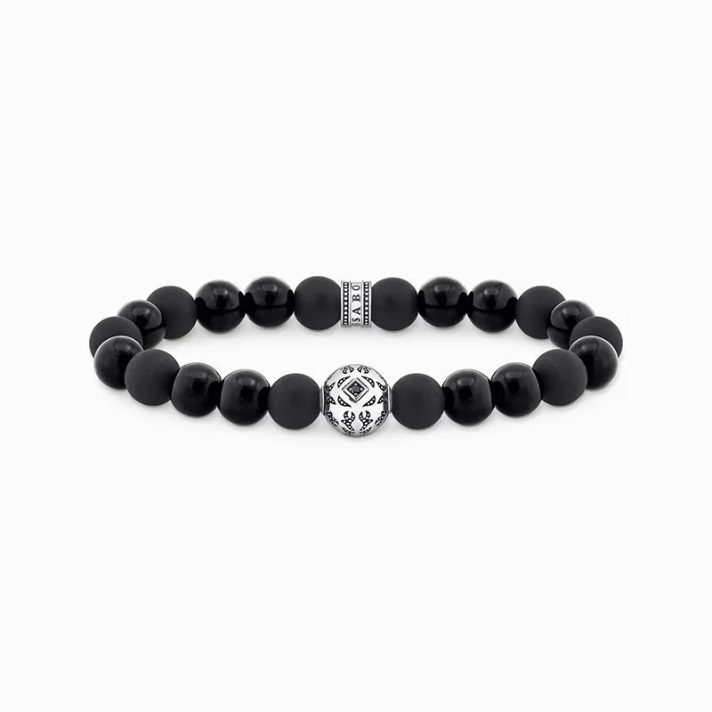Thomas Sabo - Armband med Svarta Kulor