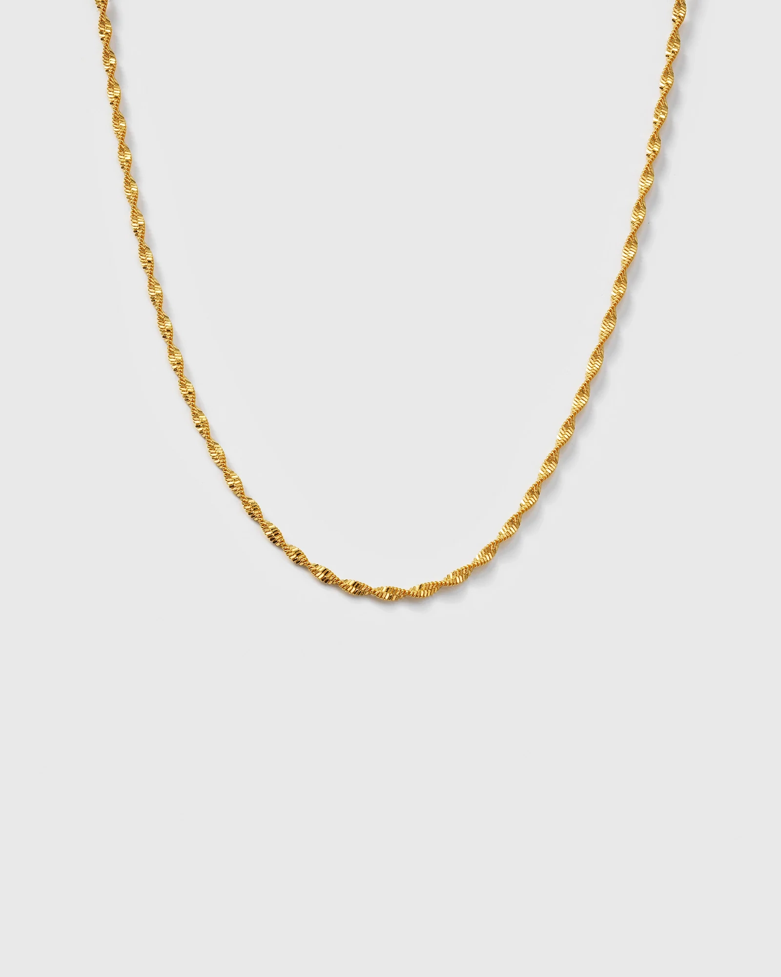 Set med Herringbone Twisted Necklace och North Star Big Necklace i 18K guldpläterad återvunnet silver från Syster P.