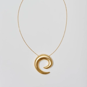 Mini Saturn Necklace Gold i 14K guldpläterat silver