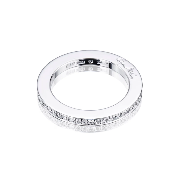 21 Stars & Signature Thin Ring Platinum i platina med 21 briljantslipade diamanter