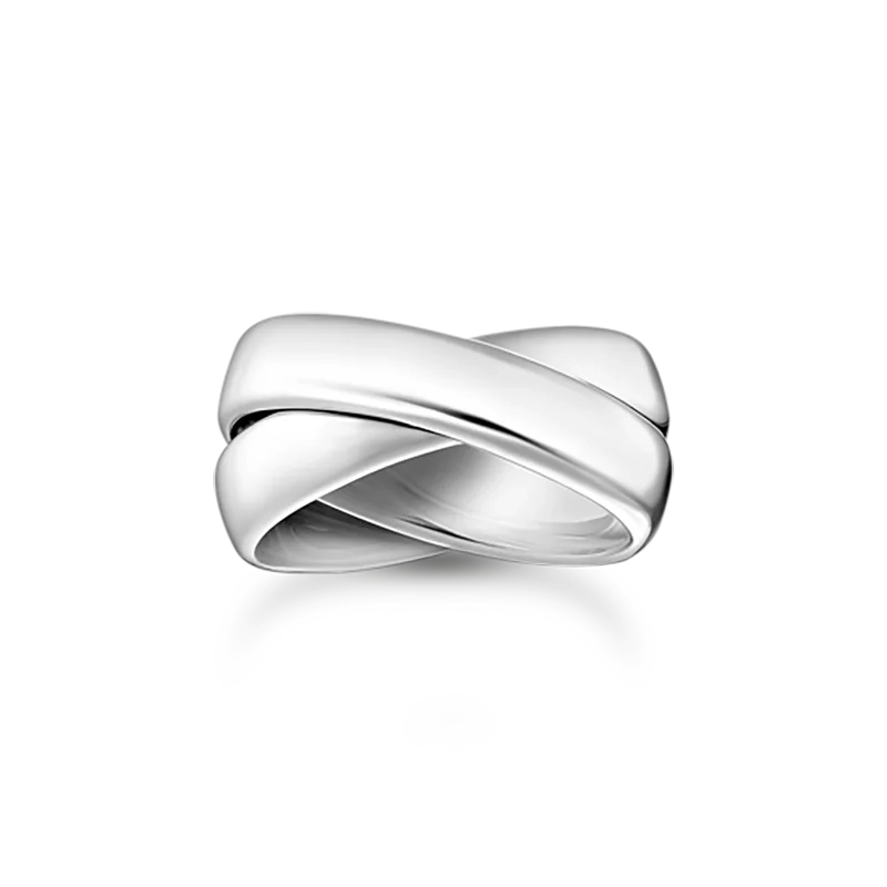 Thomas Sabo - Duo Ring Wide Silver