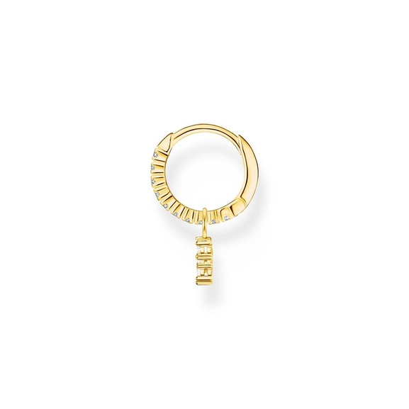 Einzel Creole Mit Stern Anhänger Gold von Thomas Sabo, Schneller Versand - Nordicspectra.de