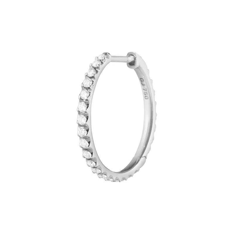 Georg Jensen - Georg Jensen Signature Diamonds 0.31 ct Hoop Vitguld