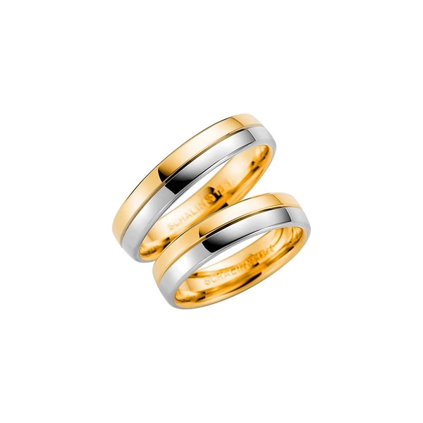 258-5 Guld/Vitguld - Vigsel- & förlovningsringar - Schalins - Fri storleksändring* - Nordic Spectra