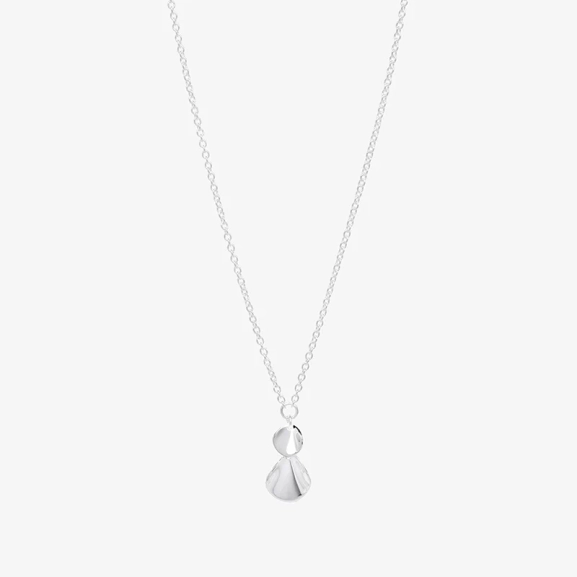 Drakenberg Sjölinin hopeinen Hortensia-riipuskaulakoru