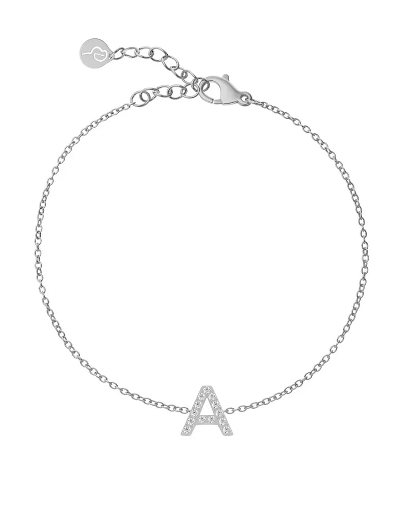 Letter Bracelet A-Ö Steel - Edblad - Snabb leverans - Gratis paketinslagning