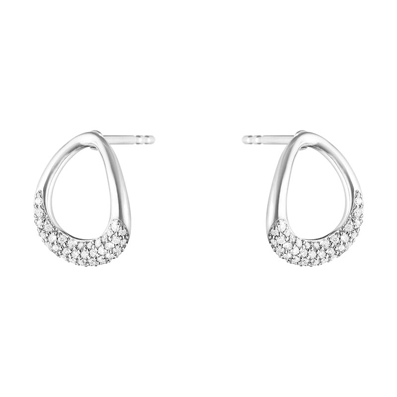 Georg Jensen - Offspring Örhängen med 0.19 ct Diamanter