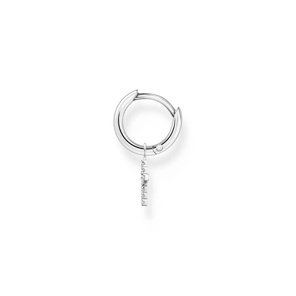 Einzel Creole Mit Kreuz Anhänger Silber von Thomas Sabo, Schneller Versand - Nordicspectra.de