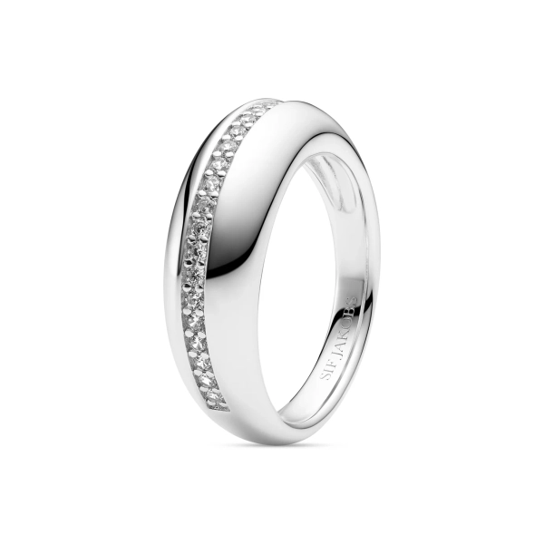 Palermo Ring i silver med gnistrande Cubic Zirconia-stenar från Sif Jakobs