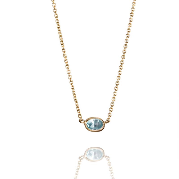 Love Bead Necklace Gold - Topaz - Efva Attling ringar - Snabb frakt & paketinslagning - Nordicspectra.se