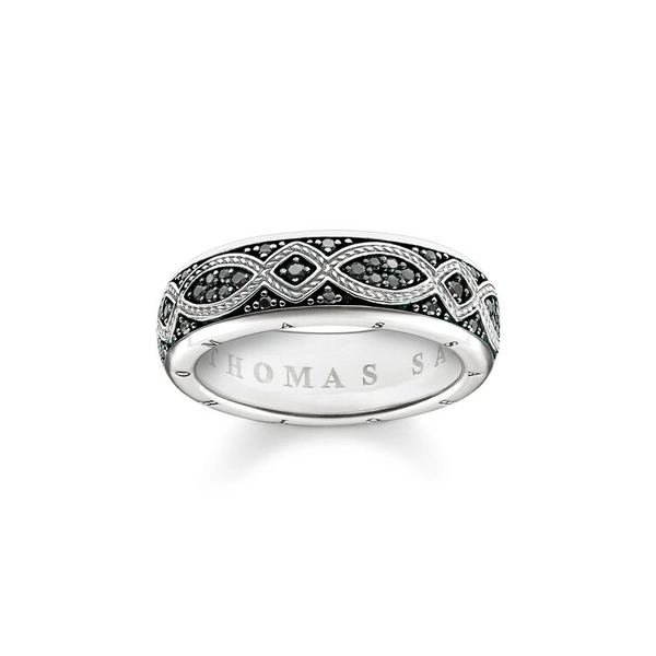Evighetsslinga Ring Svart - Thomas Sabo ringar - Snabb frakt & paketinslagning - Nordicspectra.se