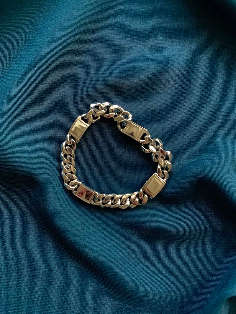 Bear Curb Bracelet Big Silver -CU Jewellery - Snabb frakt & paketinslagning - Nordicspectra.se