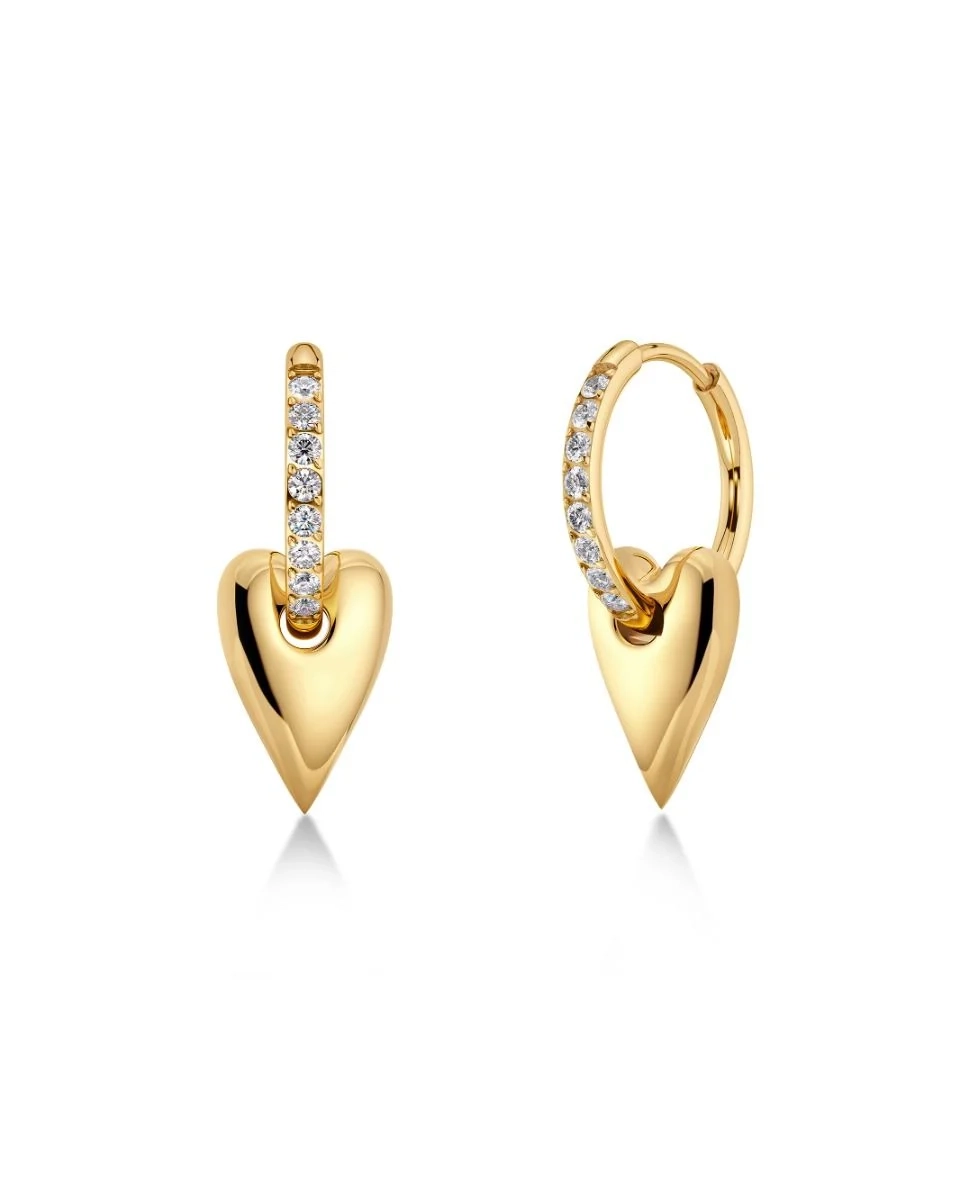 Edblad - Amore Sparkle Hoops S Gold