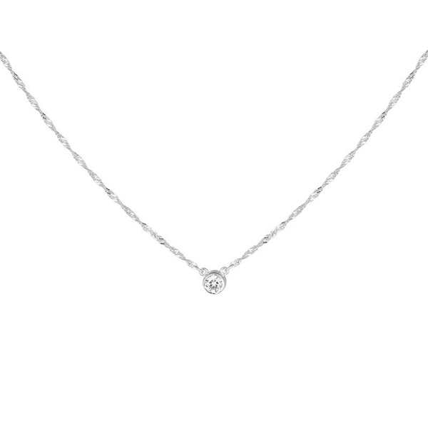 Cubic Single Neck Silver -CU Jewellery - Snabb frakt & paketinslagning - Nordicspectra.se