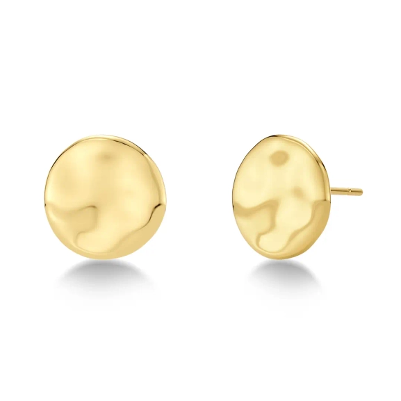 Flowy Studs Gold - Edblad - Snabba leveranser - Gratis paketinslagning