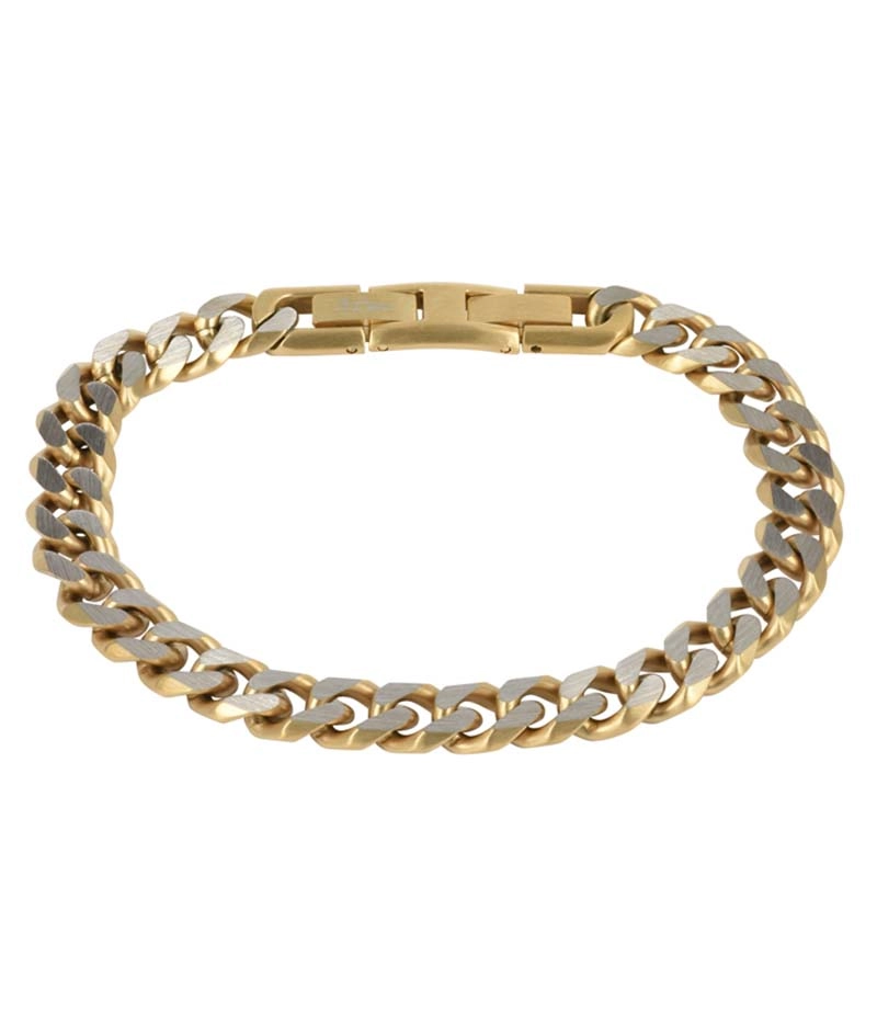 TEXAS Armband Stål/Guld - AROCK - Snabb frakt & paketinslagning - Nordicspectra.se