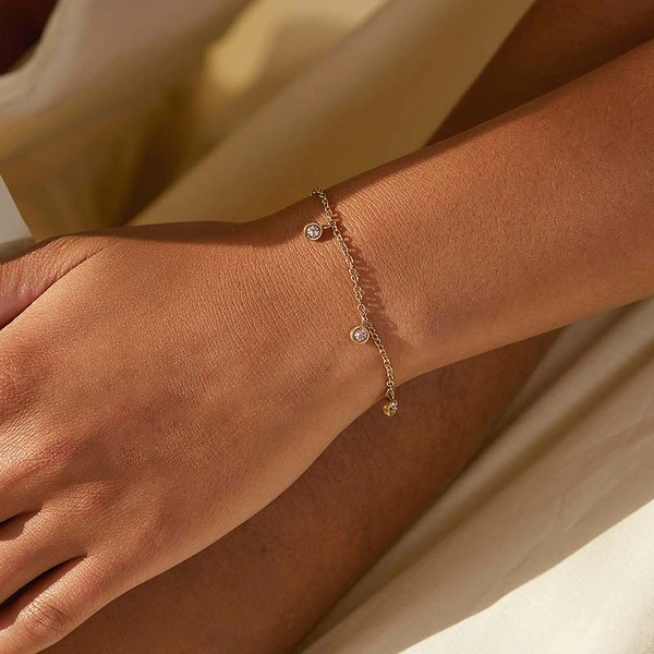 Dew Drop Bracelet Multi Blush Gold - Edblad - Snabb frakt & paketinslagning - Nordicspectra.se
