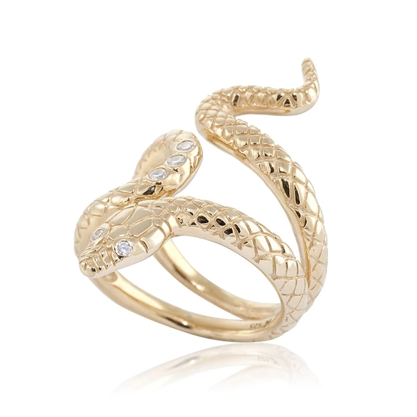 Snake Ring Guld - Carolina Gynning Ringar - Snabb frakt & paketinslagning - Nordicspectra.se