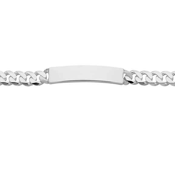 Silverarmband med Gravyrbricka L - Nordic Spectra - Förstärker livets stora händelser - Nordic Spectra