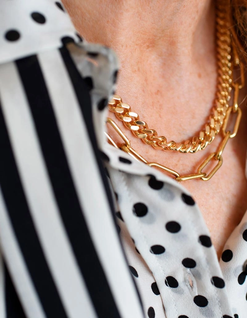 Link Chain Necklace Gold - Sophie By Sophie - Snabb frakt & paketinslagning - Nordicspectra.se