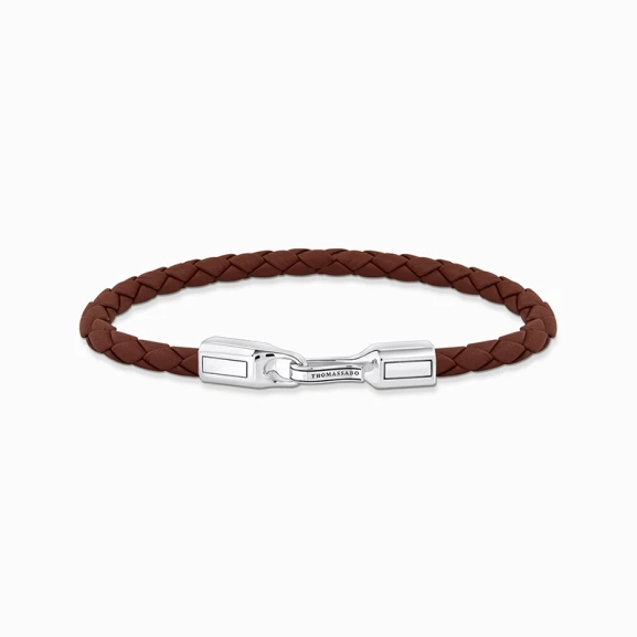 Läderarmband Brunt & Silver - Thomas Sabo - Snabb leverans & paketinslagning - Nordic Spectra
