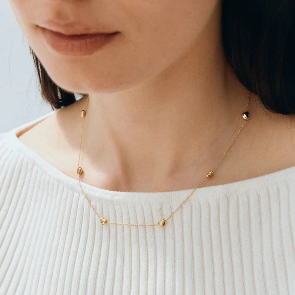 Barley Necklace Multi Gold - Edblad - Snabba leveranser - Gratis paketinslagning