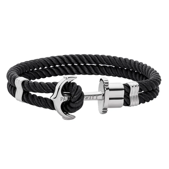 Phrep Bracelet Black/Silver Paul Hewitt - Nopeat toimitukset - Ilmainen pakkaus - Nordic Spectra