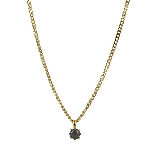 VICTORIA Kort halsband Grå/Guld - Astrid & Agnes - Snabb frakt & paketinslagning - Nordicspectra.se