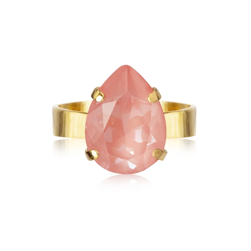 Caroline Svedbom - Mini Drop Ring Gold Flamingo Ignite