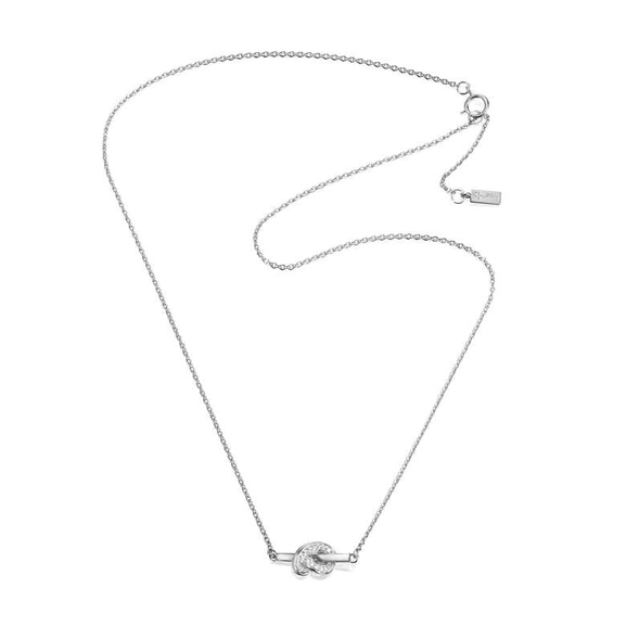 Love Knot & Stars Necklace White Gold - Efva Attling halsband - Snabb frakt & paketinslagning - Nordicspectra.se