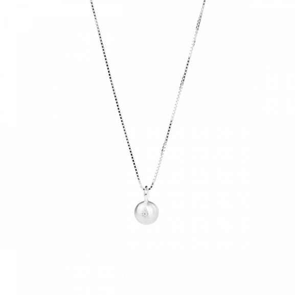Sparkling Globe Necklace Silver - Emma Israelsson - Snabb frakt & paketinslagning - Nordicspectra.se