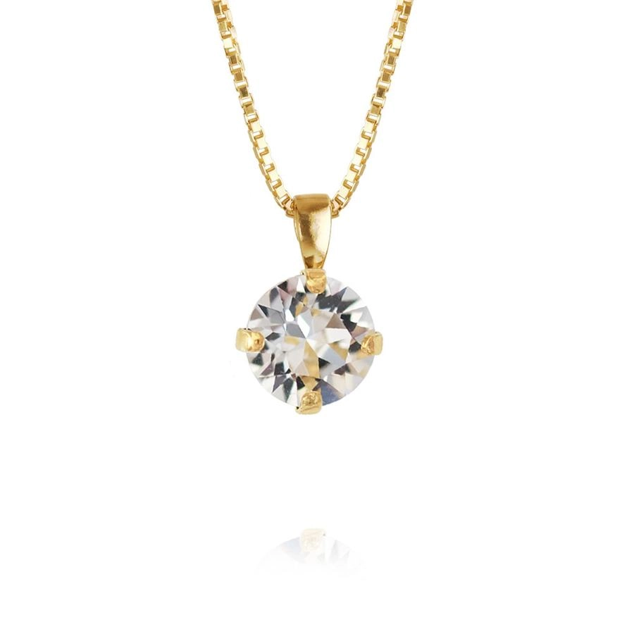 Caroline Svedbom - Classic Petite Necklace Gold Crystal