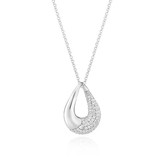 Glorenza Halsband i silver med gnistrande cubic zirconia-stenar från Sif Jakobs