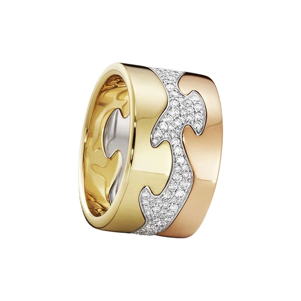 Fusion 3-delad Ring RG/VG/Pavé - Georg Jensen ringar - Snabb frakt & paketinslagning - Nordicspectra.se
