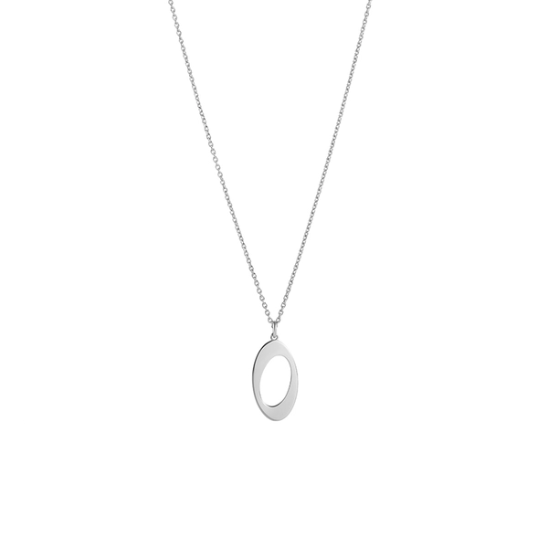 Oval & Out Halsband Silver - Snabb frakt & fri paketinslagning - Nordicspectra.se