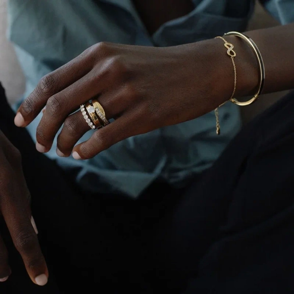 Crown Ring Gold - Edblad - Snabb leverans - Gratis paketinslagning