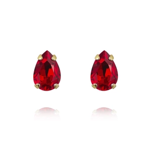 Petite Drop Stud Earrings Gold Light Siam 227 - Caroline Svedbom - Nopea toimitus ja lahjapakkaus