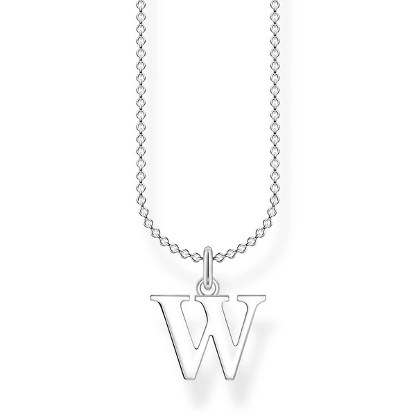 Bokstavshalsband - W - Thomas Sabo halsband - Snabb frakt & paketinslagning - Nordicspectra.se