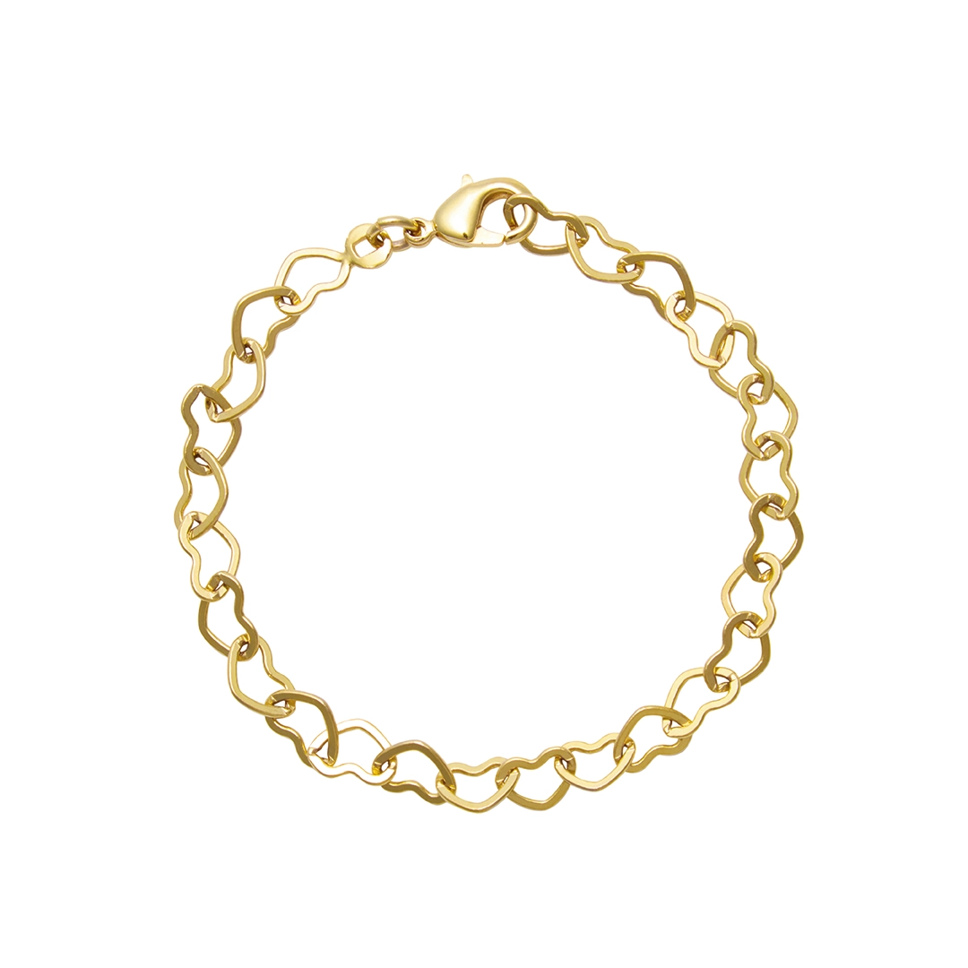 Caroline Svedbom - Heart Chain Bracelet Gold