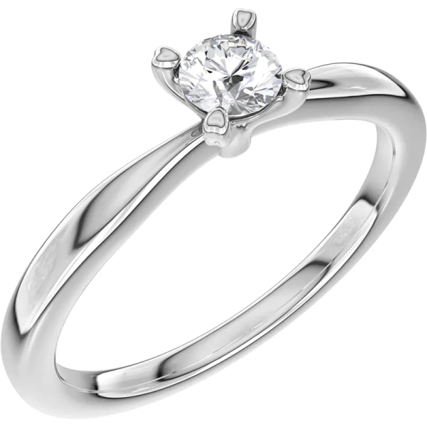 North 020 Lab Grown Diamond White Gold - Wedding & engagement rings - Schalins - Scandinavian design - Nordic Spectra