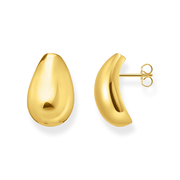 Large Drop Shape Earrings Gold - Thomas Sabo - Suuri valikoima & ilmainen lahjapaketointi - Nordic Spectra