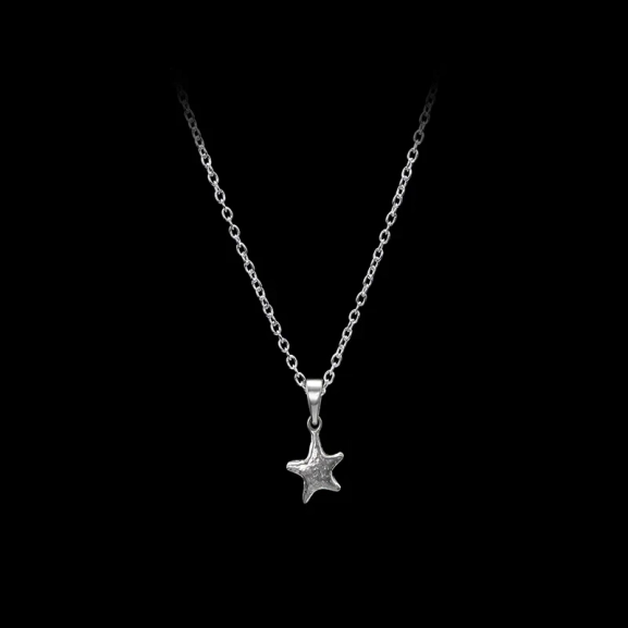 Silverhalsband med liten stjärna inspirerad av Tuvstarrs värld