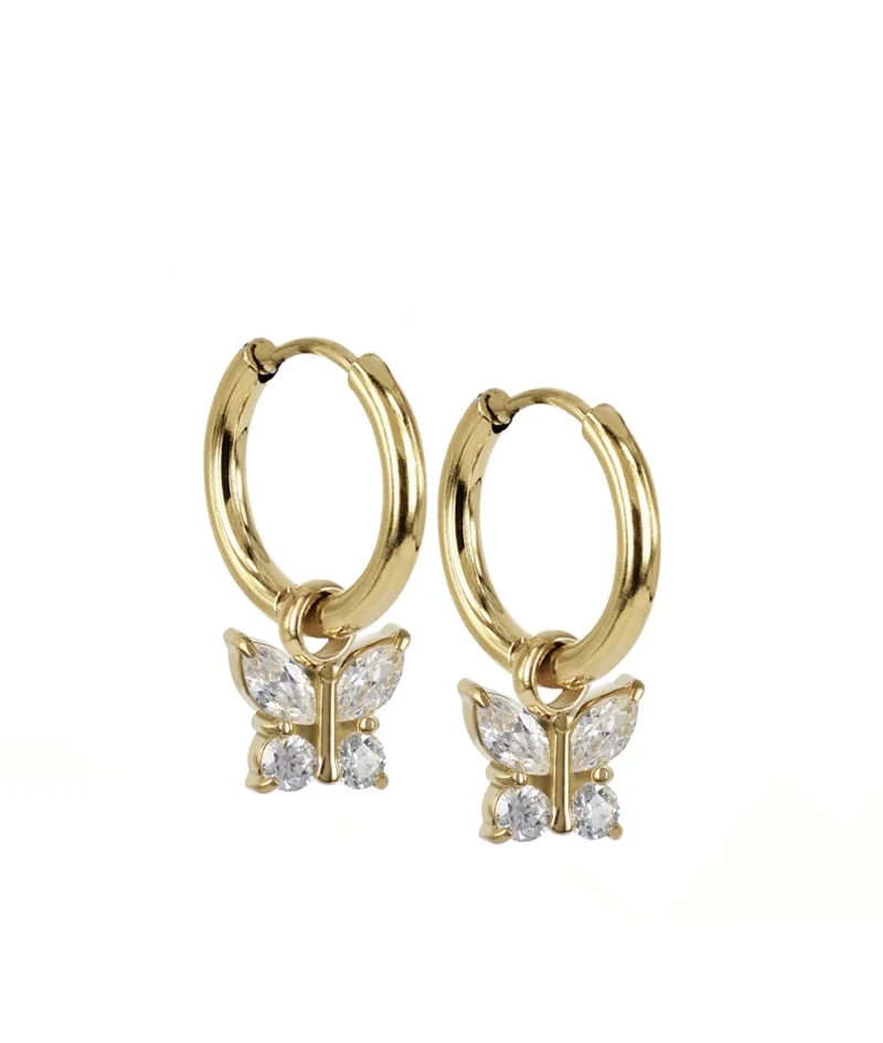 Astrid & Agnes - Young JUNI Hoops Guld