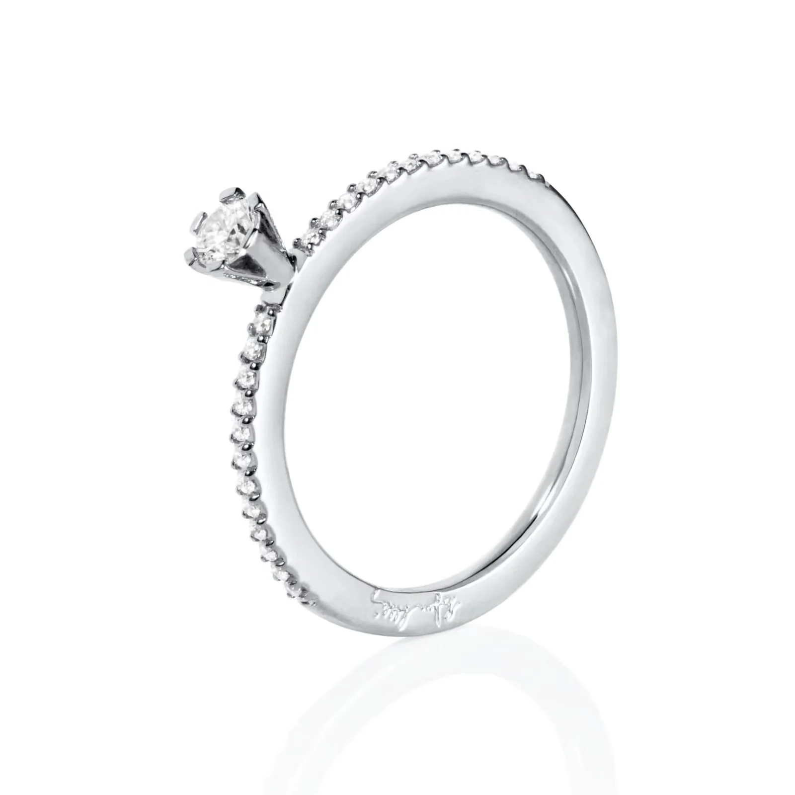 Efva Attling - High On Love & Stars Ring 0.19 ct Platinum